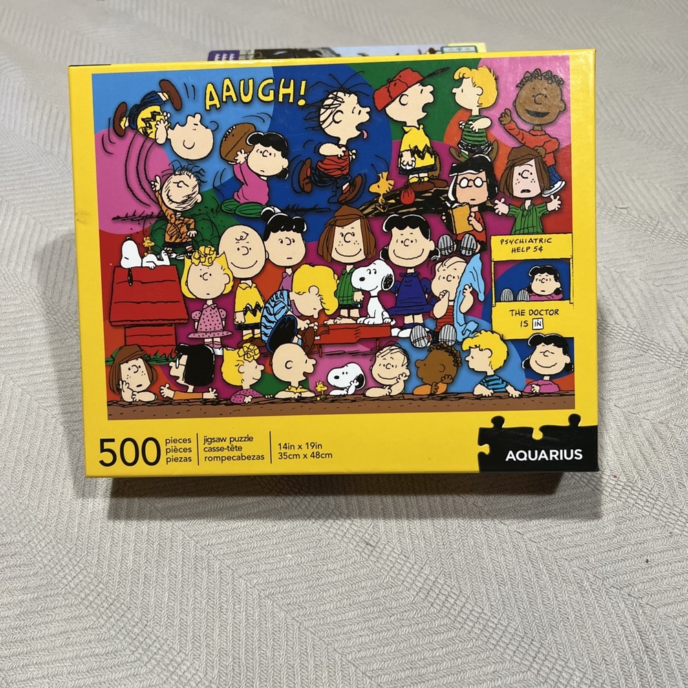 The PEANUTS GANG - 500 piece Jigsaw Puzzle -14 x 19"  Aquarius Charlie Brown